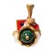 Kurt Adler charming 15-Inch Red and Green With Horn Nutcracker